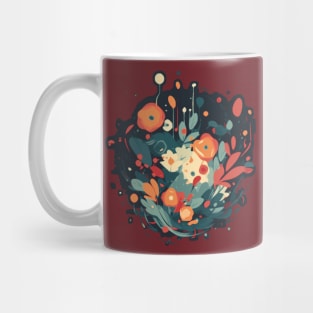 Minimal Flower Abstract Mug